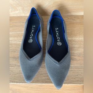 Rothy’s The Point Bird’s Eye Gray size 9